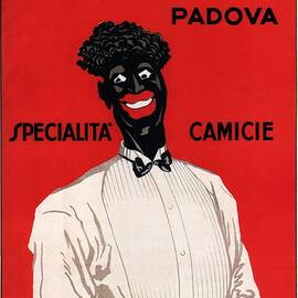 V Bonaldi, Padova - Specialita Camicie - Vintage Italian Fashion Advertising Poster by Studio Grafiikka