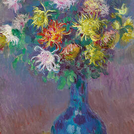 Vase of Chrysanthemums by Claude Monet