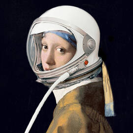 Vermeer - Girl in a Space Helmet by Richard Reeve
