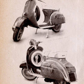 Scooter 1969 by Michael Tompsett