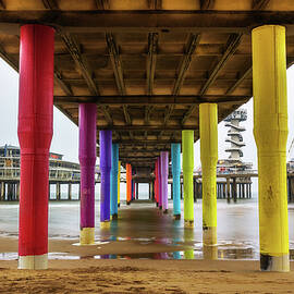 View from underneath the Pier in Scheveningen near Hague, Netherlands by Miroslav Liska
