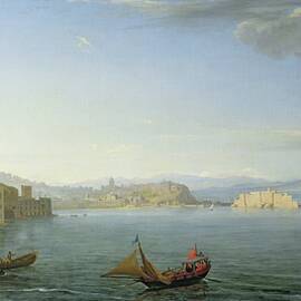 View of Naples by Adrien Manglard