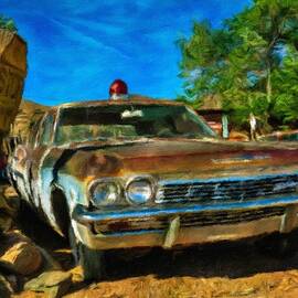 Vintage Car with a Siren by Miroslav Liska