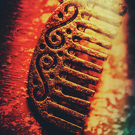 Vintage Egyptian gold comb by Jorgo Photography