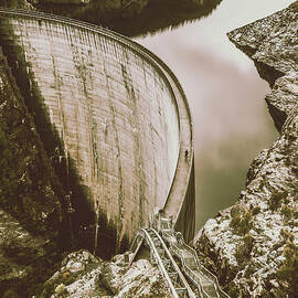 Vintage Hydro-Electric Dam by Jorgo Photography