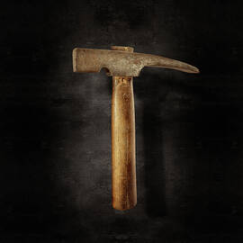 Vintage Masonry Hammer on Black by YoPedro