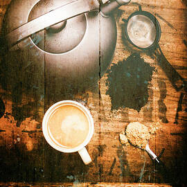 Vintage tea crate cafe art by Jorgo Photography