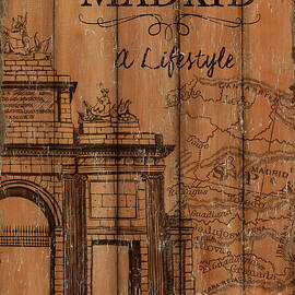 Vintage Travel Madrid by Debbie DeWitt