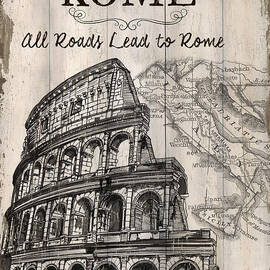 Vintage Travel Poster by Debbie DeWitt