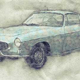 Volvo P1800 - Sports Car 1 - Automotive Art - Car Posters by Studio Grafiikka