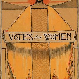 Votes for Women - Vintage Propaganda Poster by Studio Grafiikka
