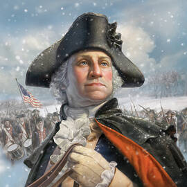 Washington At Valley Forge by Mark Fredrickson