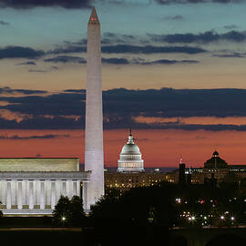 Washington DC Landmarks at Sunrise I by Clarence Holmes