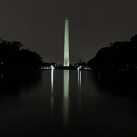 Washington Monument at Night by Ed Clark