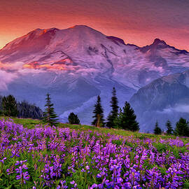 Washington, Mt Rainier National Park - 05 by AM FineArtPrints