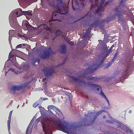 Watercolor - Abstract Birds by Cascade Colors