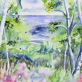 Watercolor - Lake Superior Impression by Cascade Colors