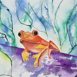 Watercolor - Tropical Frog by Cascade Colors