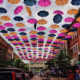 Wausau's 300 Block Umbrellas by Dale Kauzlaric