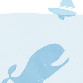 Whale And Boat by Frank Tschakert