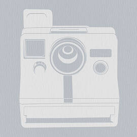 White Polaroid Camera by Naxart Studio
