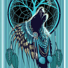 Wolf Indian Shaman by Sassan Filsoof