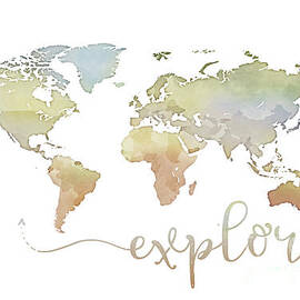 Explore World Map  by Aga and Artur Szafranscy