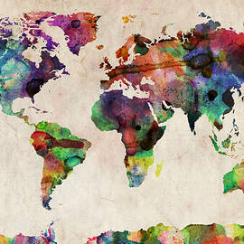 World Map Watercolor
