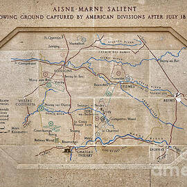 World War I Marne Battle Map  by Olivier Le Queinec