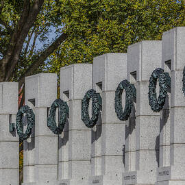 World War II Memorial Wreaths by Susan Candelario