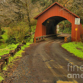 Yachats Covered Bridge by Adam Jewell