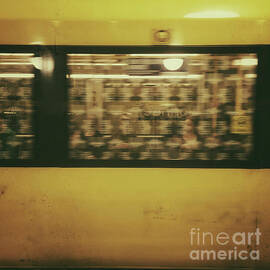 Yellow subway Train by Ivy Ho