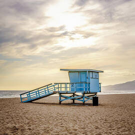 Zuma Beach Lifeguard Tower #2 Malibu Sunset by Paul Velgos