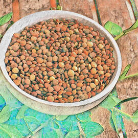 Bowl Of Lentil - Fruit Of The Harvest by Antonios Valamontes
