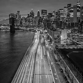 Brooklyn Bridge, FDR and Manhattan Skyline by Susan Candelario