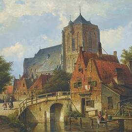 By The Canal by Willem Koekkoek