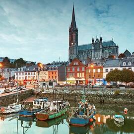 Cathedral & Cobh Harbor, Ireland by Richard Taylor
