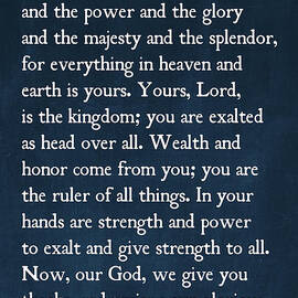 1 Chronicles 29 11-13- Inspirational Quotes Wall Art Collection by Mark Lawrence