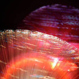 Coloured lights and motion blur abstract by Seeables Visual Arts