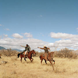 Cowboys Riding On Horses by Matthias Clamer