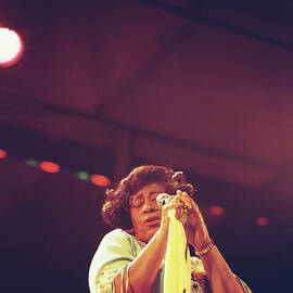 Ella Fitzgerald Performs On Stage by David Redfern