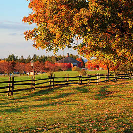 Field With Fence, Shelburne, Vt by Stephen G. Donaldson