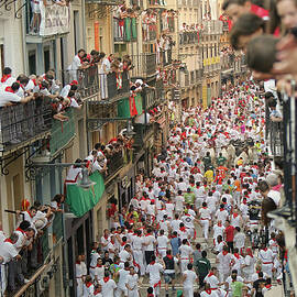 Fiesta De San Fermin Running by Pablo Blazquez Dominguez
