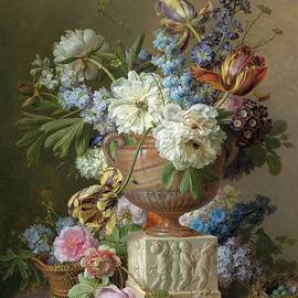 Flower Still-life With An Alabaster Vase by Gerard Van Spaendonck