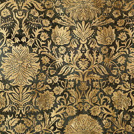 Golden Damask Iii by Jennifer Goldberger
