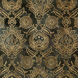 Golden Damask Iv by Jennifer Goldberger