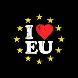 I Love The European Union EU by Flippin Sweet Gear