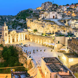 Italy, Basilicata, Matera District, Matera, Sassi Di Matera, The Typical Districts Of The Old Town Carved Out Of The Rocks by Luigi Vaccarella