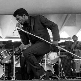 James Brown At Newport Jazz Festival by Tom Copi