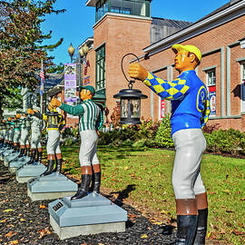 Jockey Statues, Saratoga Springs Ny by Claudia Uripos